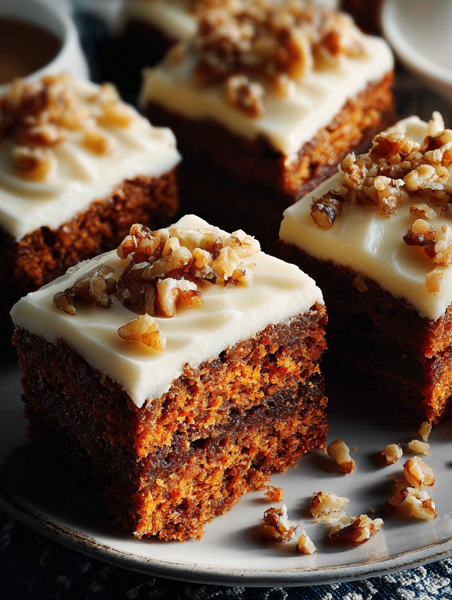 Carrot Cake Bars with Cream Cheese Frosting Delight - Carrot Cake Bars with - main visual representation