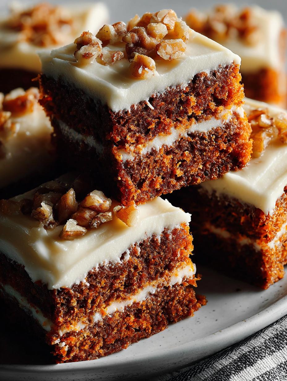 Carrot Cake Bars with Cream Cheese Frosting Delight - Carrot Cake Bars with - additional detail
