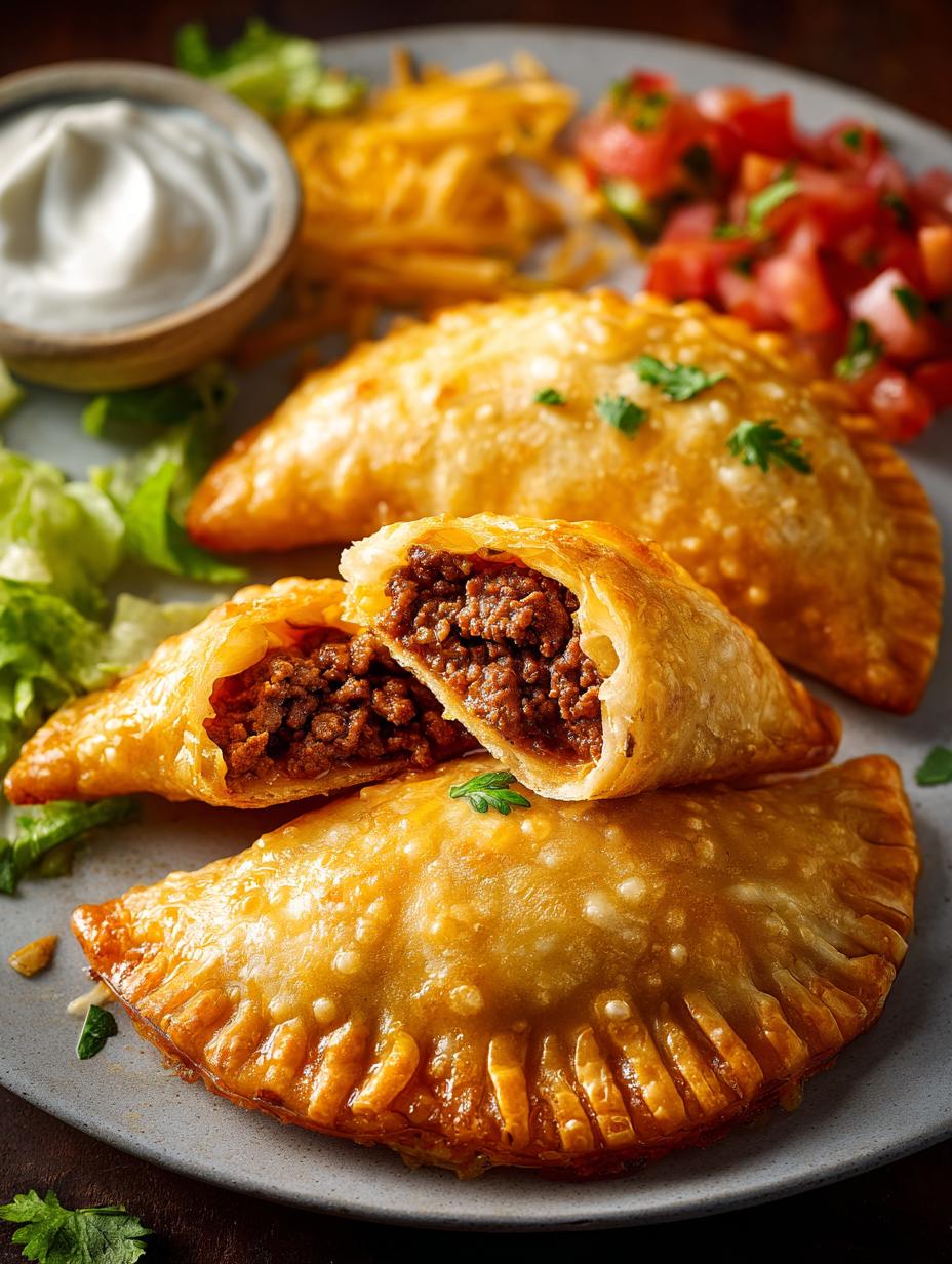 7 Irresistible Cheesy Beef Taco Pockets for Dinner - Cheesy Beef Taco Pockets - additional detail