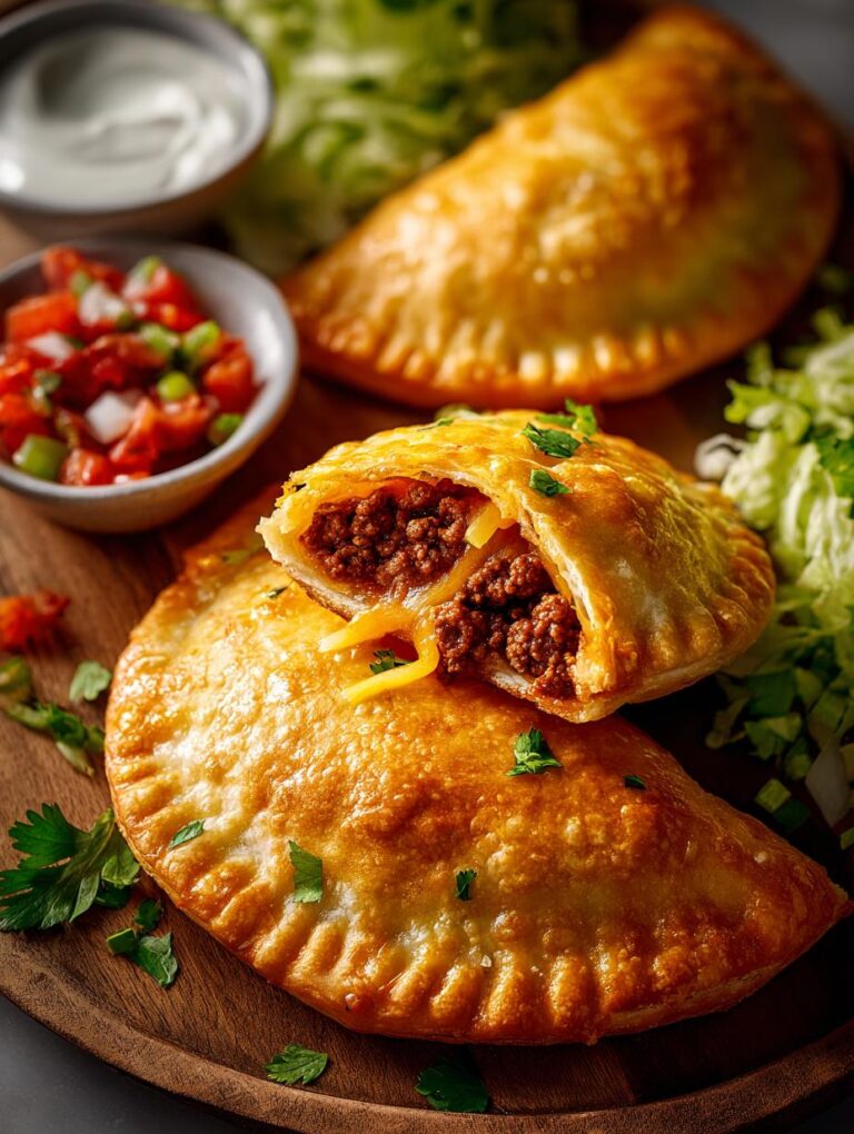Cheesy Beef Taco Pockets