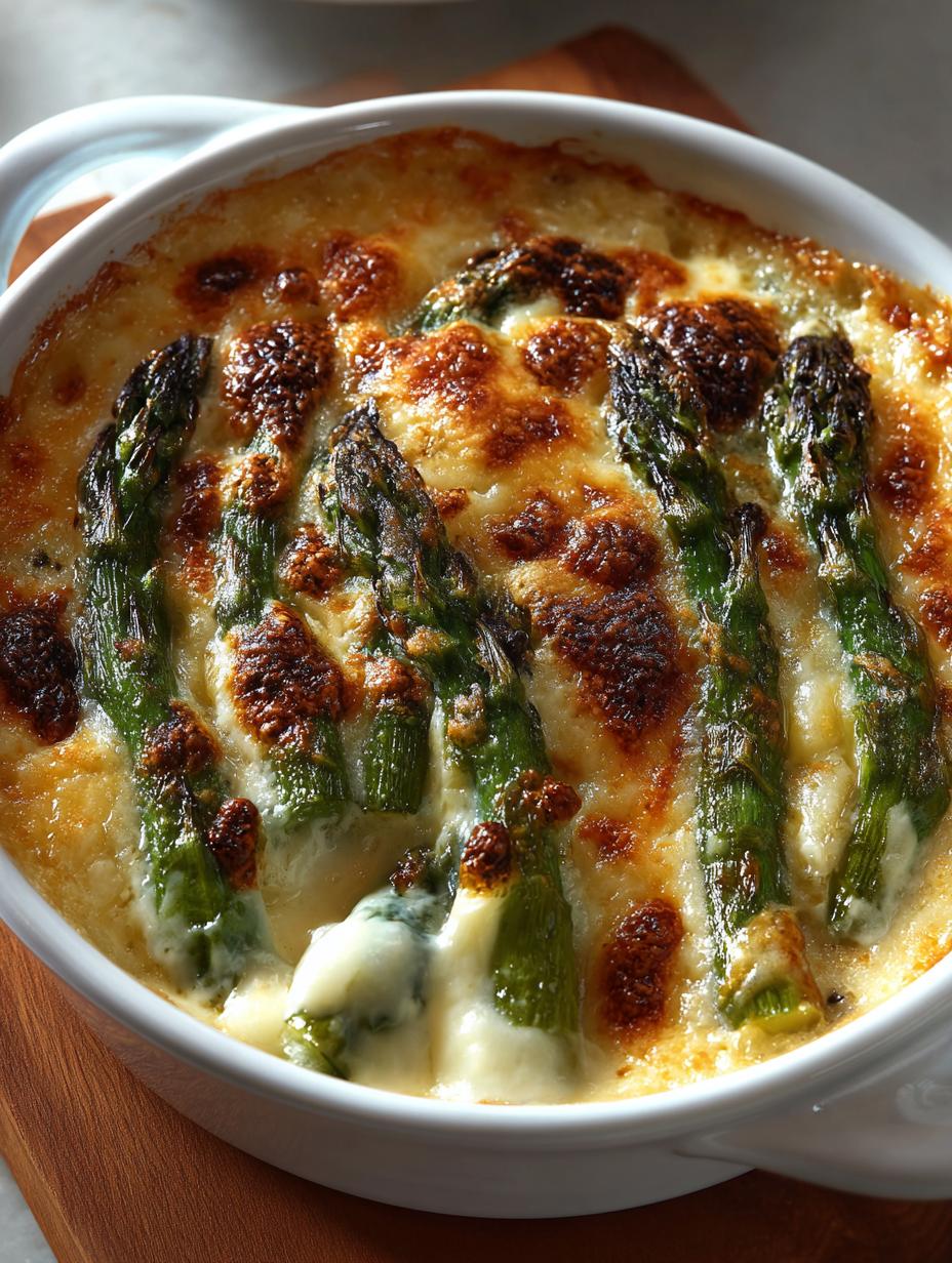 Delicious Creamy Asparagus Gratin Recipe to Savor - Creamy Asparagus Gratin - main visual representation