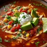 Crockpot Chicken Tortilla Soup