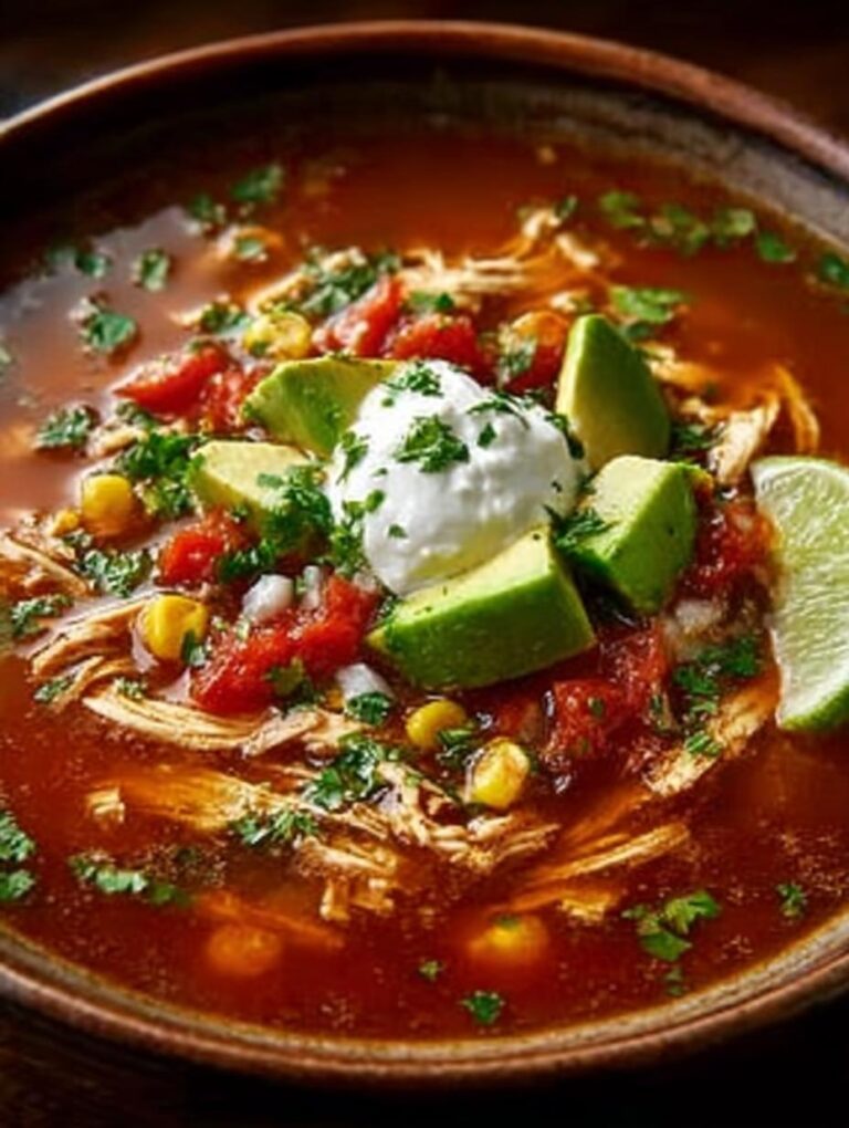 Crockpot Chicken Tortilla Soup