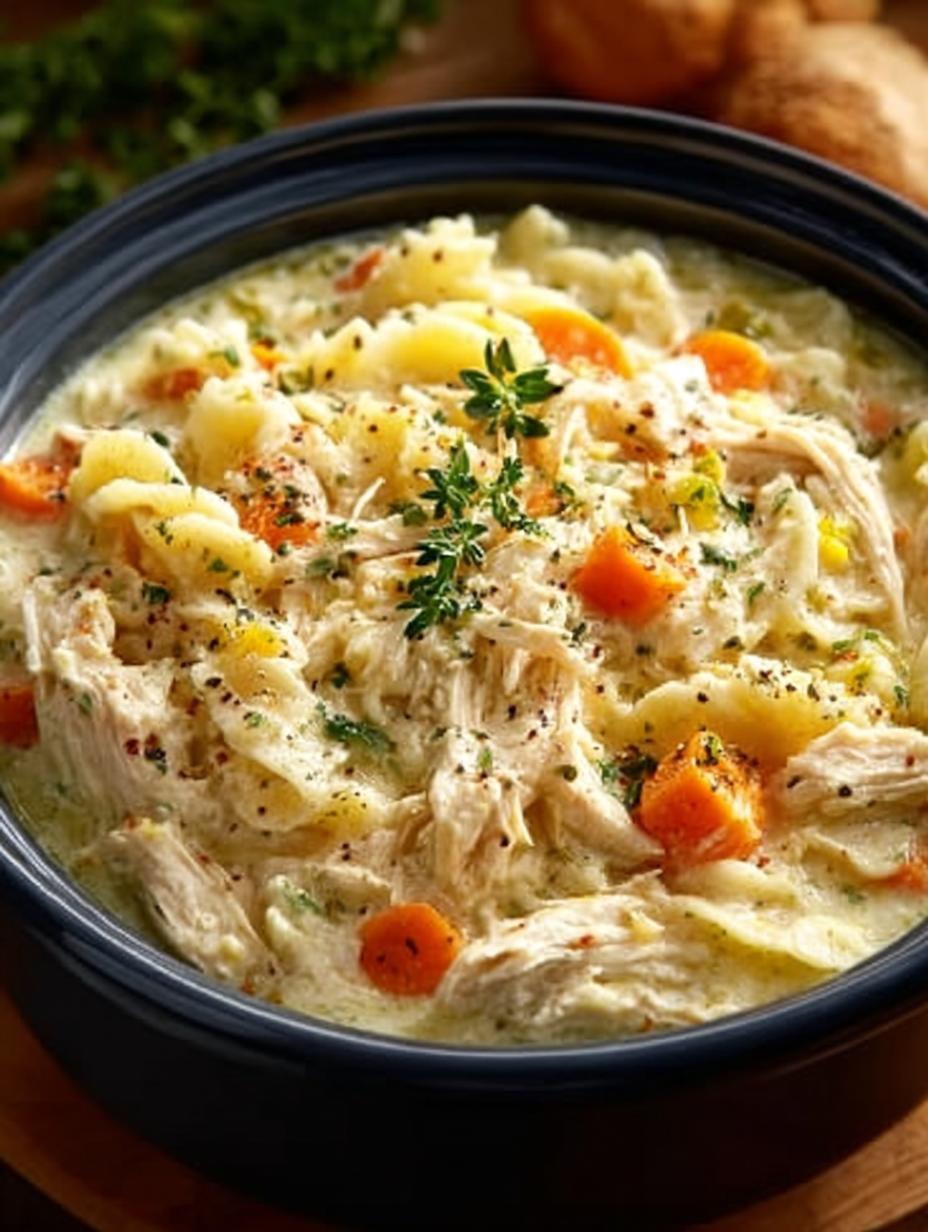 Crockpot Creamy Chicken Noodle: 7 Comforting Ingredients - Crockpot Creamy Chicken Noodle - main visual representation