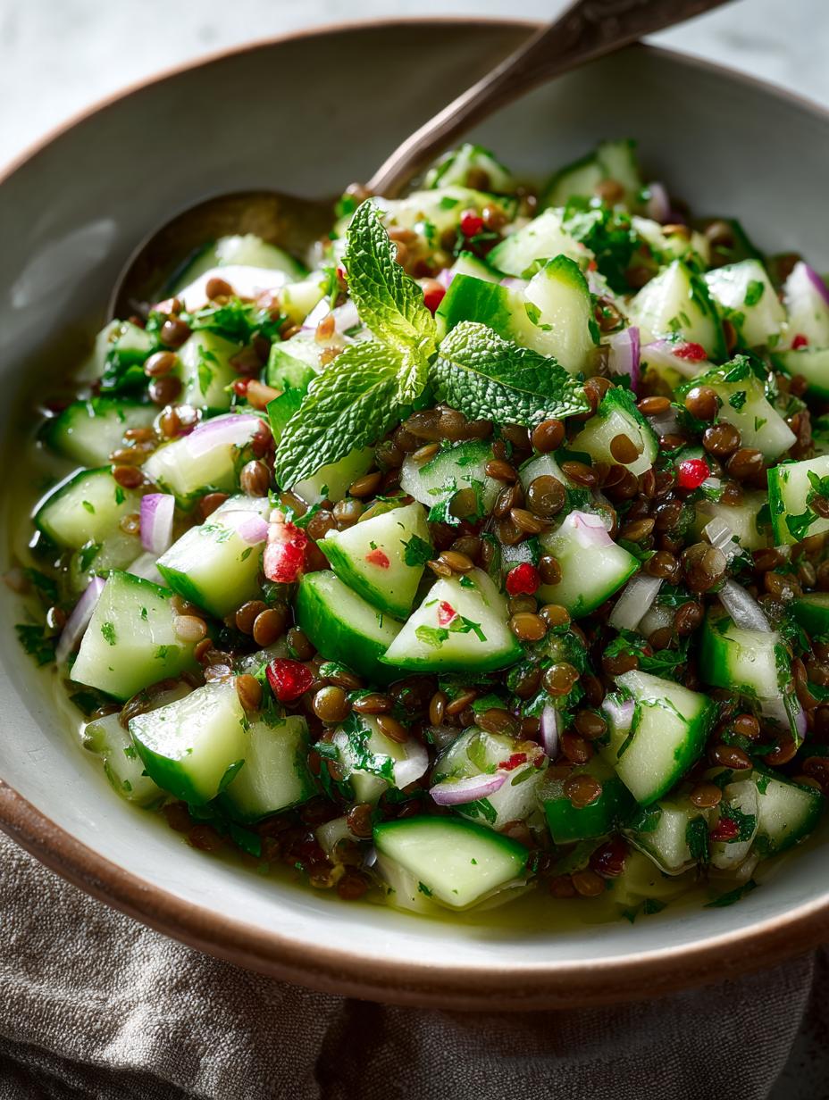 Lentil Cucumber Salad: 5 Refreshing Reasons to Enjoy - Lentil Cucumber Salad - main visual representation