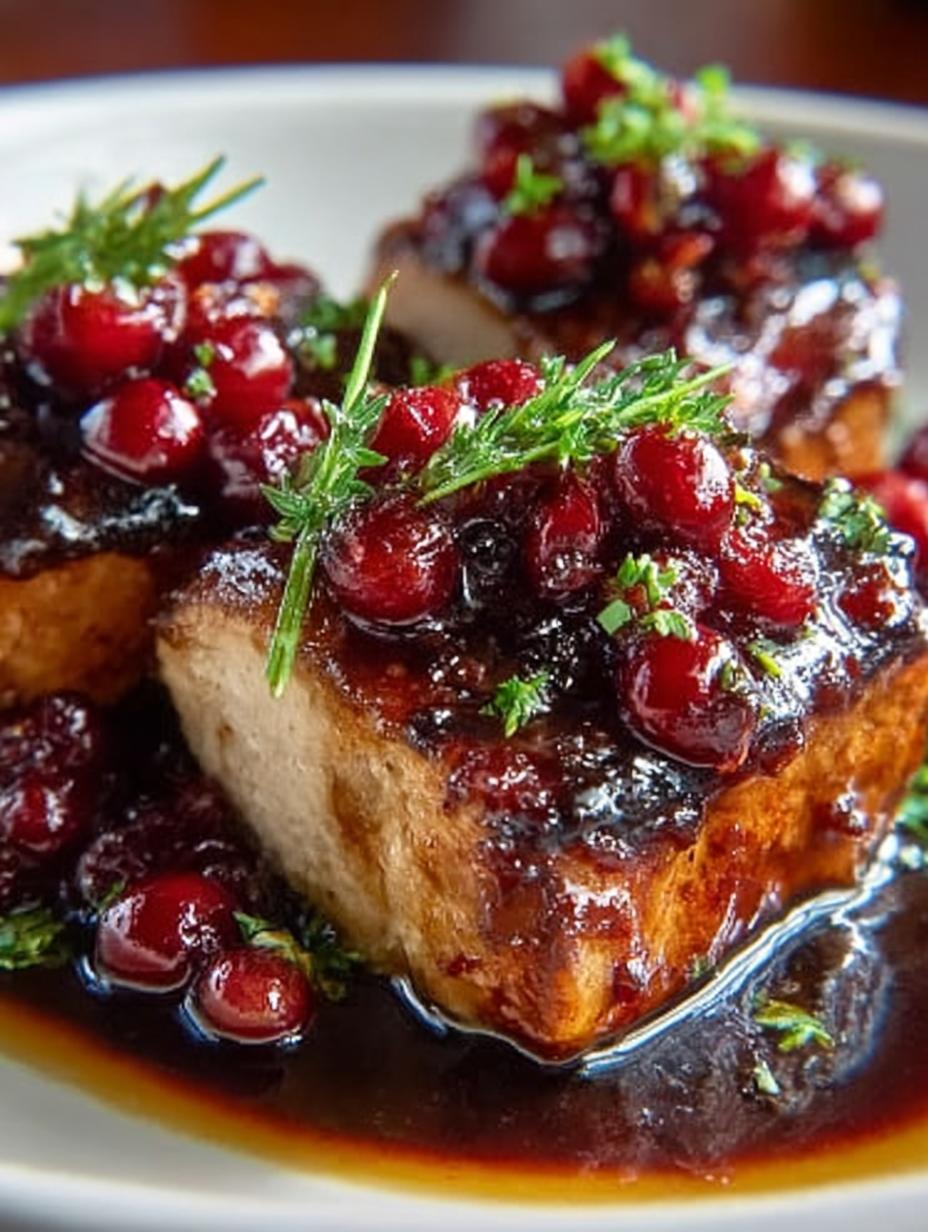 Sweet Savory Cranberry Glazed